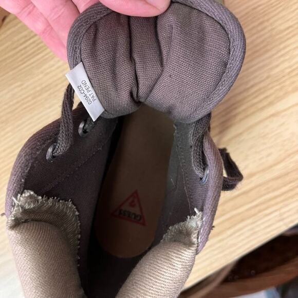 Guess Boots Mens 5 Canvas Gum Base Hiking Mid Top Vintage 90’s - Picture 4 of 14